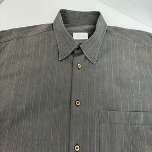 Brioni Button Up Dress Shirt Men’s M Striped Long Sleeve